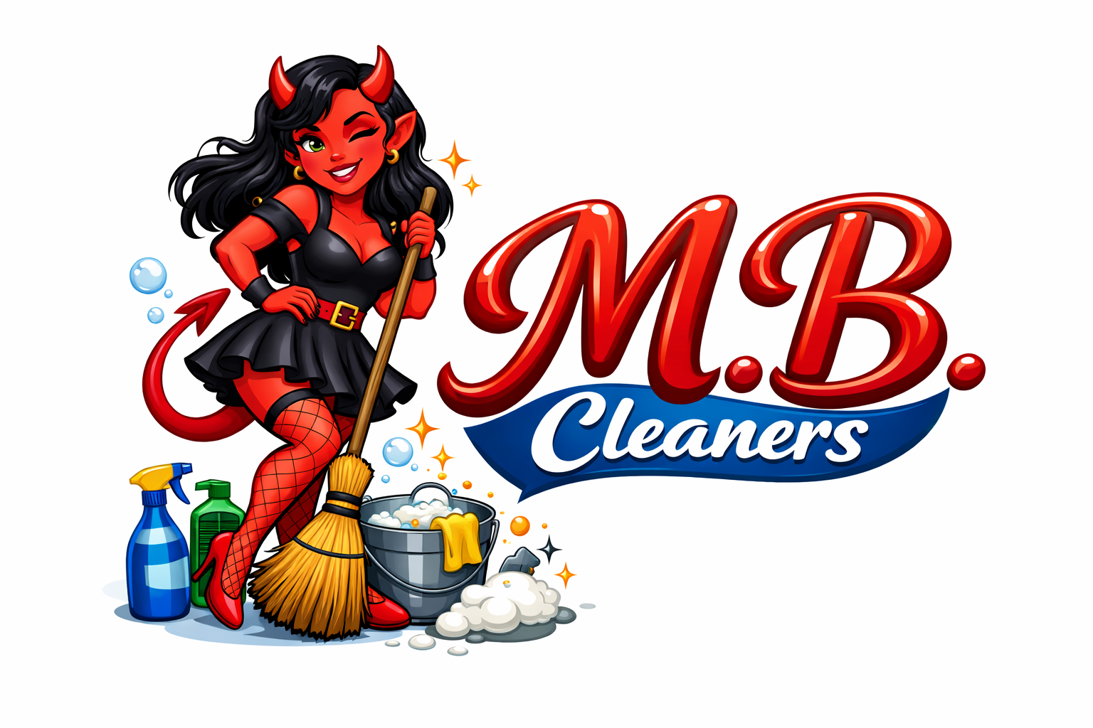 M.B. Cleaners – diablica sprzątająca